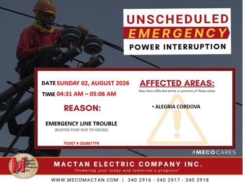 AUGUST 02, 2026 OUTAGE NOTICES
