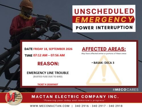 SEPTEMBER 18, 2026 OUTAGE NOTICES