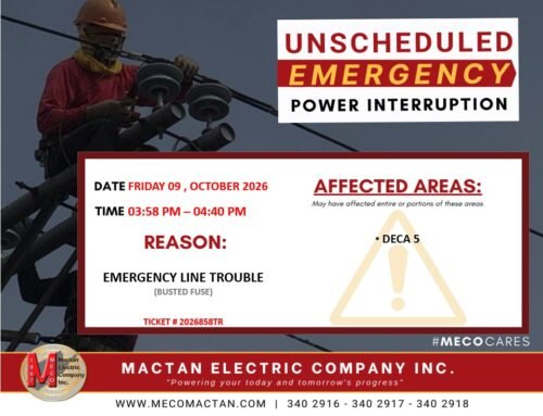 OCTOBER 09, 2026 OUTAGE NOTICES